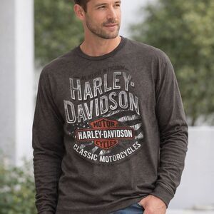 Harley-Davidson Long Sleeve Graphic Tee – Size Large – Gatlinburg TN